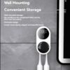 Toothbrush Sanitizer UV Toothbrush Sanitizer and Holder 2 Toothbrush Slots Cordless Wall Mounted Toothbrushsterlilizer Tooth Brushcleaner for Bathroom - Image 11