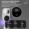 Toothbrush Sanitizer UV Toothbrush Sanitizer and Holder 2 Toothbrush Slots Cordless Wall Mounted Toothbrushsterlilizer Tooth Brushcleaner for Bathroom - Image 6