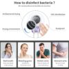 Toothbrush Sanitizer UV Toothbrush Sanitizer and Holder 2 Toothbrush Slots Cordless Wall Mounted Toothbrushsterlilizer Tooth Brushcleaner for Bathroom - Image 10