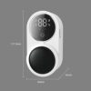 Toothbrush Sanitizer UV Toothbrush Sanitizer and Holder 2 Toothbrush Slots Cordless Wall Mounted Toothbrushsterlilizer Tooth Brushcleaner for Bathroom - Image 4