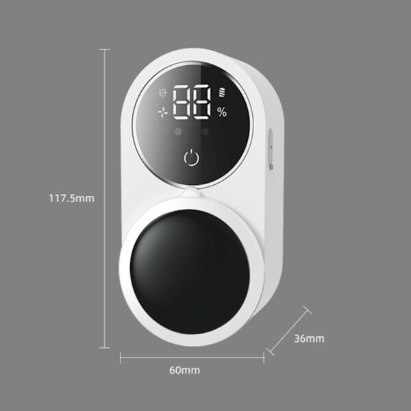 Toothbrush Sanitizer UV Toothbrush Sanitizer and Holder 2 Toothbrush Slots Cordless Wall Mounted Toothbrushsterlilizer Tooth Brushcleaner for Bathroom - Image 4