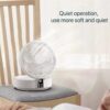 Portable Wall-Hanging Fan with Remote, USB Rechargeable, Folding Nightlight Air Cooler - Image 7
