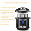 Megachef 6 Quart Stainless Steel Electric Digital Pressure Cooker with Lid - Image 4