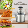 LINKChef Electric Food Chopper, 1.2L Meat Grinder Food Processor Stainless Steel Meat for Vegetable Meat Fruit - Image 3