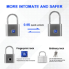 Yucurem O10 Waterproof Smart Fingerprint Door Lock 0.5sec Unlock Anti-theft Padlock - Image 2