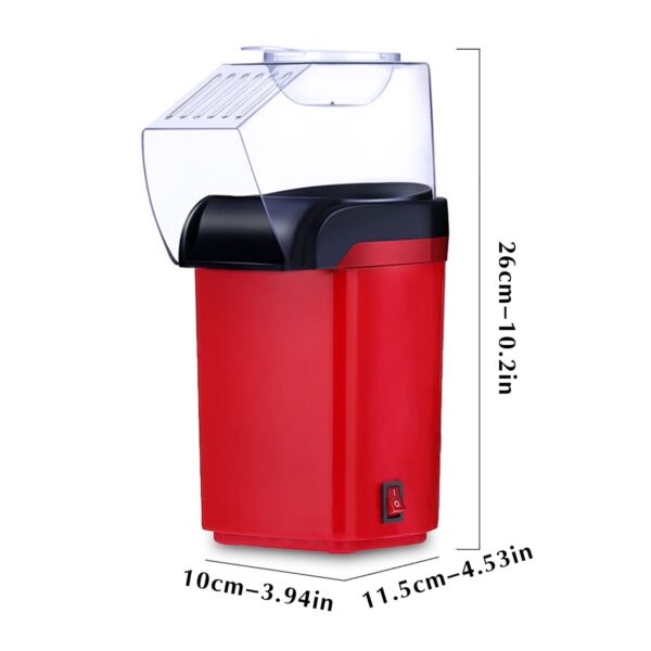 Tuphregyow Household Electric Popcorn Machine, Mini Corn Popcorn Maker, Electric Hot Corn Popper, Red - Image 6