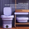 Xeyise 6.5L Portable Washing Machine Foldable Detachable Drain Basket Low Noise Underwear Baby Clothes Socks Briefs Washing Mini Washer Home Travel Supplies - Image 6