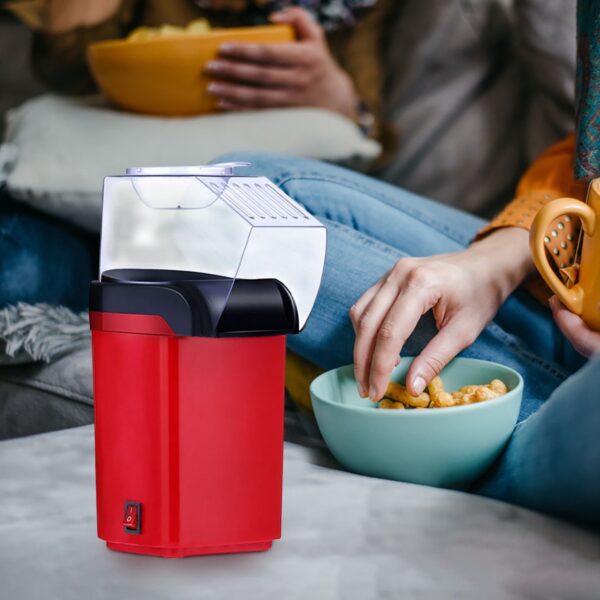 Tuphregyow Household Electric Popcorn Machine, Mini Corn Popcorn Maker, Electric Hot Corn Popper, Red - Image 4