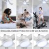 Socket Fan Light Original – Cool Light Ceiling Fan with Remote, 1000 Lumens, Light Replacement for Bulb/Ceiling Fan, Ideal for Bedroom, Kitchen & Living Room – As Seen on TV (1 Pack) - Image 4