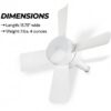 Socket Fan Light Original – Cool Light Ceiling Fan with Remote, 1000 Lumens, Light Replacement for Bulb/Ceiling Fan, Ideal for Bedroom, Kitchen & Living Room – As Seen on TV (1 Pack) - Image 3