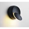 LED 360° Rotation Adjustable Black Wall Light – Round Wall Sconce with Warm White Light - Image 6