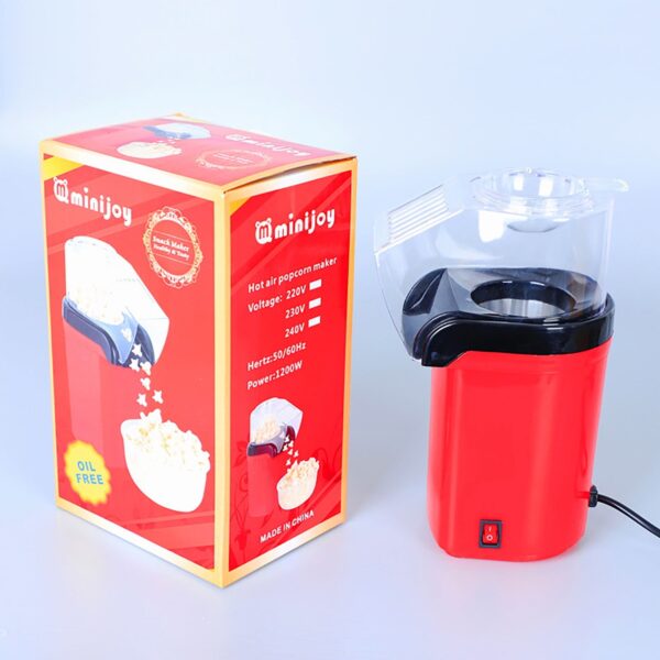 Tuphregyow Household Electric Popcorn Machine, Mini Corn Popcorn Maker, Electric Hot Corn Popper, Red - Image 3