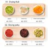 Ytppwn Freezer Dryers Mini 5-Tier food Dehydrator for Fruits - Automatic Fruit Dryer - djustable temp Control, 360° hot air Circulation - Preserver for Fruits, Veggies, Meats & Dog Treats - Image 6