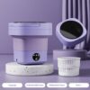 Xeyise 6.5L Portable Washing Machine Foldable Detachable Drain Basket Low Noise Underwear Baby Clothes Socks Briefs Washing Mini Washer Home Travel Supplies