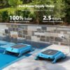 Robotic Pool Cleaner Skimmer Solar Cordless Automatic Vacuum Pool Cleaner Robot - Image 5