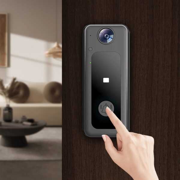 Doorbell Camera Wireless with Chime, Video Doorbell,Smart Wireless Remote Video Doorbell Intelligent Visual Doorbell Home Intercom HD Night Vision Wifi Rechargeable Security Door Doorbell