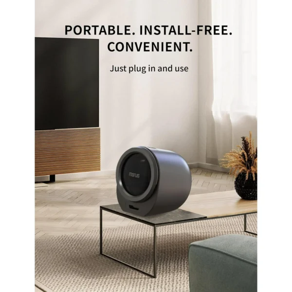 Morus Zero Compact 16.2 in L,19.3 in H, 20.8 in D, 110-120V Dark Gray Electric Portable Dryer - Image 6