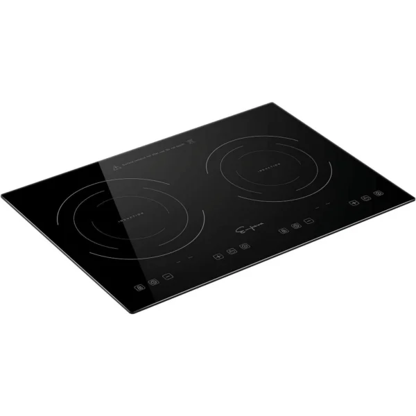 Empava IDC12B2 Horizontal Electric Stove Induction Cooktop with 2 Burners in Black Vitro Ceramic Smooth Surface Glass 120V, 12 Inch 12 Inch Stove - Image 6