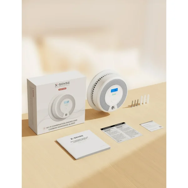 X-Sense Smart Carbon Monoxide Detector Smoke Detector with Replaceable, Wi-Fi Smoke and Carbon Monoxide Alarm with Real-Time App Notifications, SC07-WX, 1-Pack - Image 3