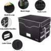 VANCORE Fireproof File Box with Lock, Portable Document Organizer Box with Water-Resistant Zipper, Collapsible File Box for Hanging Letter/Legal Folders, Passports, and Certificates - Image 4