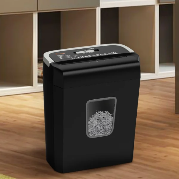 Bonsaii 8-Sheet Cross Cut Paper Shredder for Home Office Use - Image 2