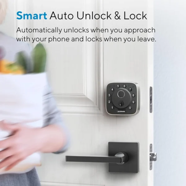 Ultraloq Bolt Fingerprint Smart Lock – Keyless Entry, Bluetooth Control, Anti-Peep Keypad, Auto-Lock, Smart App Access, and Voice Assistant Compatibility. - Image 7