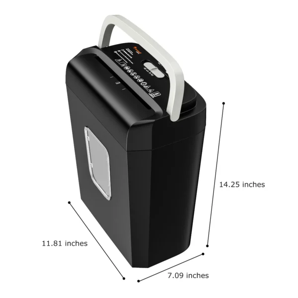 Bonsaii 8-Sheet Cross Cut Paper Shredder for Home Office Use - Image 8