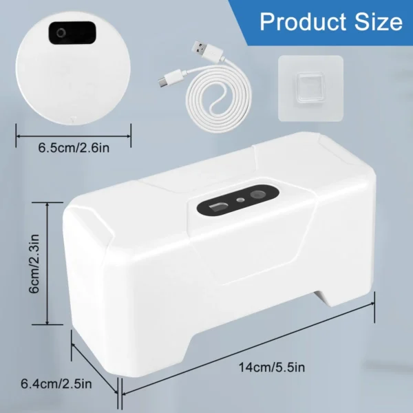 Automatic Toilet Flusher,Infrared Sensor Touchless Toilet Flusher Kit,Hands Free External Infrared Sensor Toilet Flusher,Waterproof and Easy Installation - Image 4